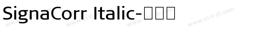 SignaCorr Italic字体转换